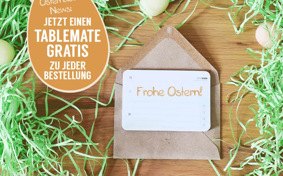 🐰 Erhalte einen Tablemate gratis!